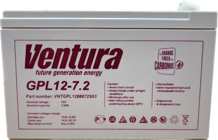 Батарея акумуляторна VENTURA GPL 12-7,2 (1042424)